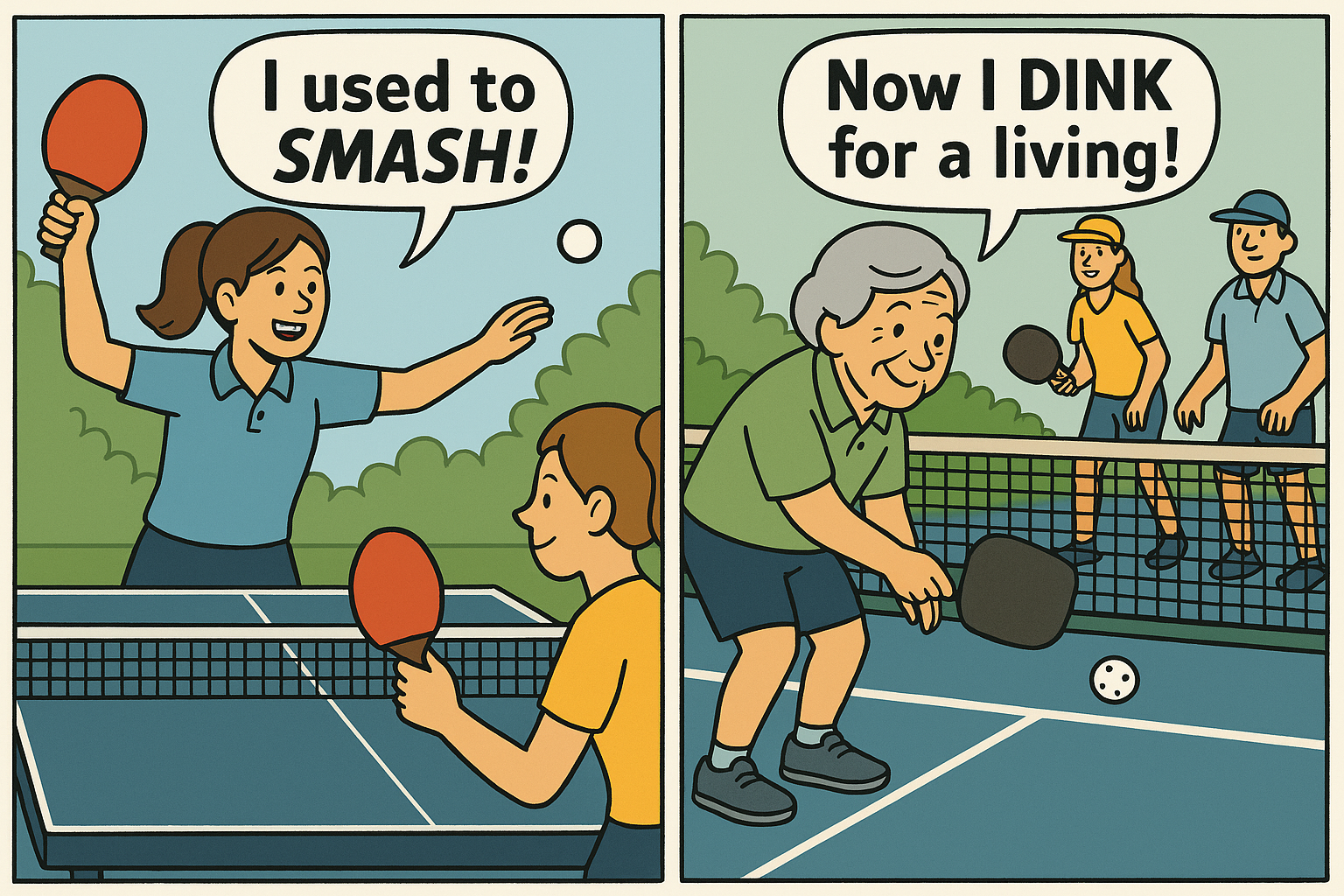 Pickleball Transition from Ping Pong